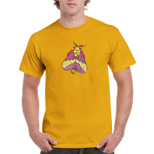 将图片加载到图库查看器，Pink Moth - Cotton Unisex Crewneck T-shirt
