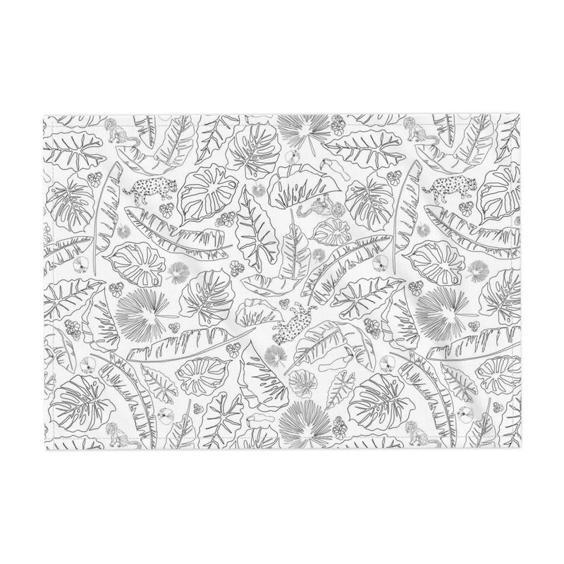 Tropical B&W - Fabric Placemats